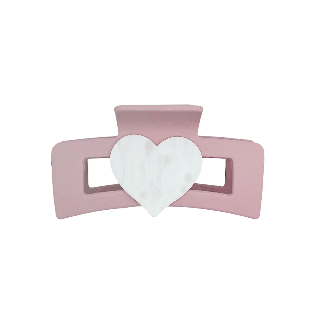 Rectangle Heart Hair claws